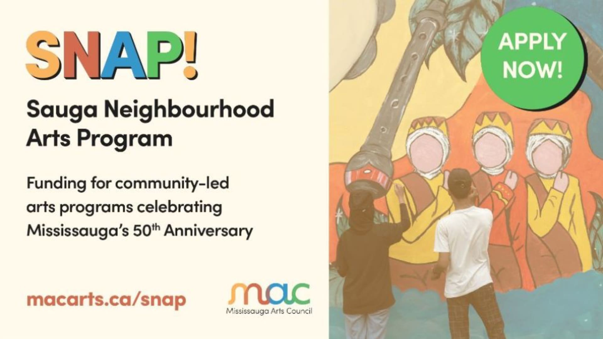 Get Creative to Celebrate Mississauga’s 50th Through the Arts…It’s a SNAP!